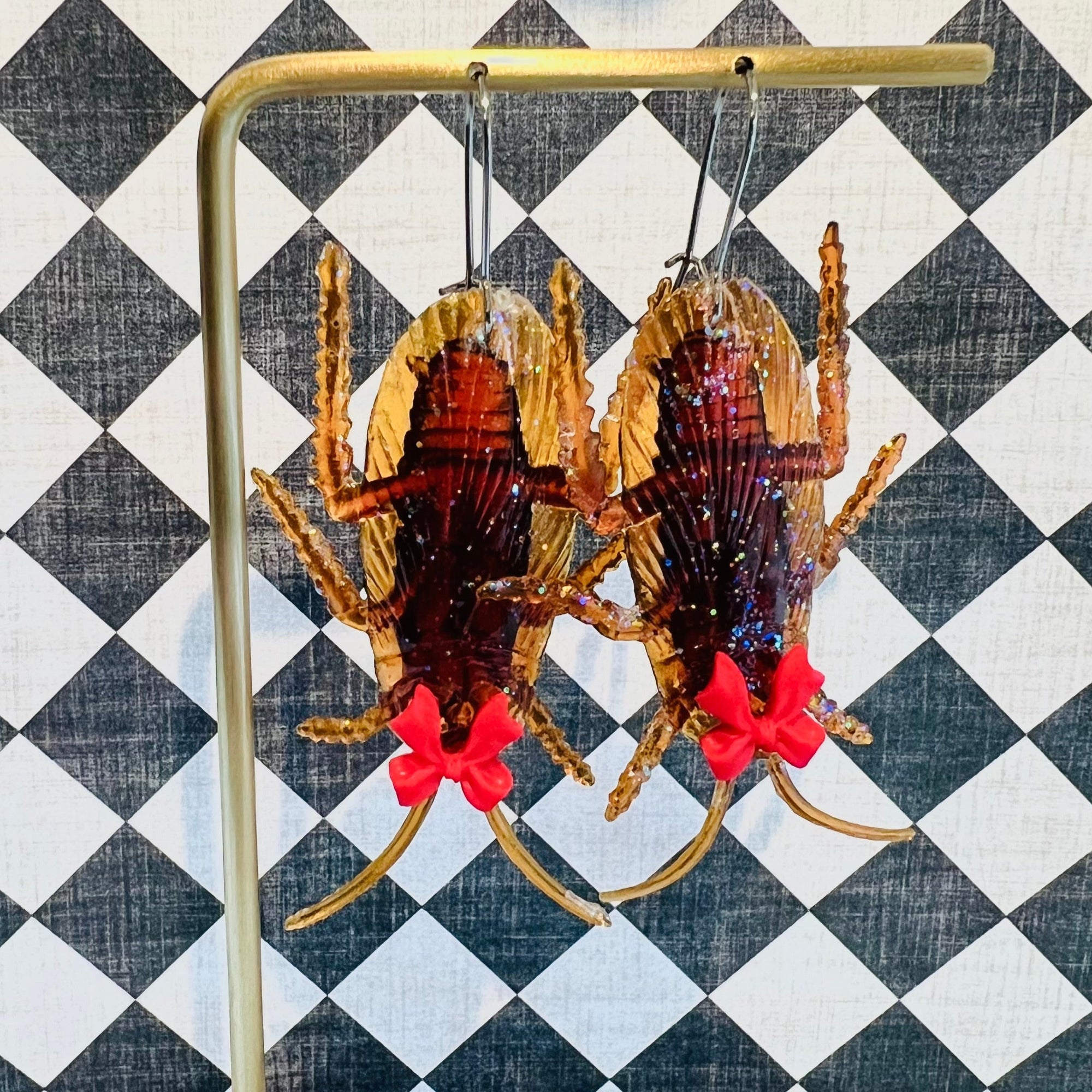 Pretty Cockroach Earrings